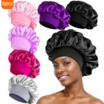 Bonnet Women Solid Color Silky Satin Bonnet, Soft Comfortable Hair‑Protecting Sleep Cap