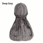 Durag Unisex Distressed Ripped Durag Skull Cap, Fashion Headwrap for Sports & Outdoor Activities