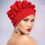 Gele African Gele Headwrap for Women | Bold Dramatic Design for Wedding Ceremony & Party Occasions