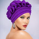 Gele African Gele Headwrap for Women | Bold Dramatic Design for Wedding Ceremony & Party Occasions