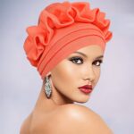 Gele African Gele Headwrap for Women | Bold Dramatic Design for Wedding Ceremony & Party Occasions