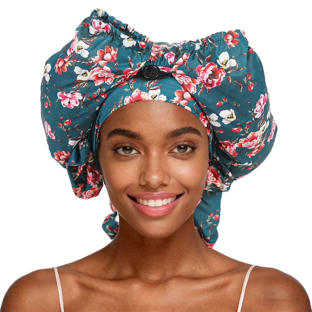 New Arrives Stylish Printed Extra-Long Satin Bonnet for Women – Silky Hair Care Sleep Cap for Long Hair, Braids, Dreadlocks & Natural Hairstyles