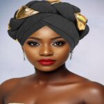 Gele African Gele Headwrap for Women | Dramatic Hand‑Braided Twist Braid for Special Occasions