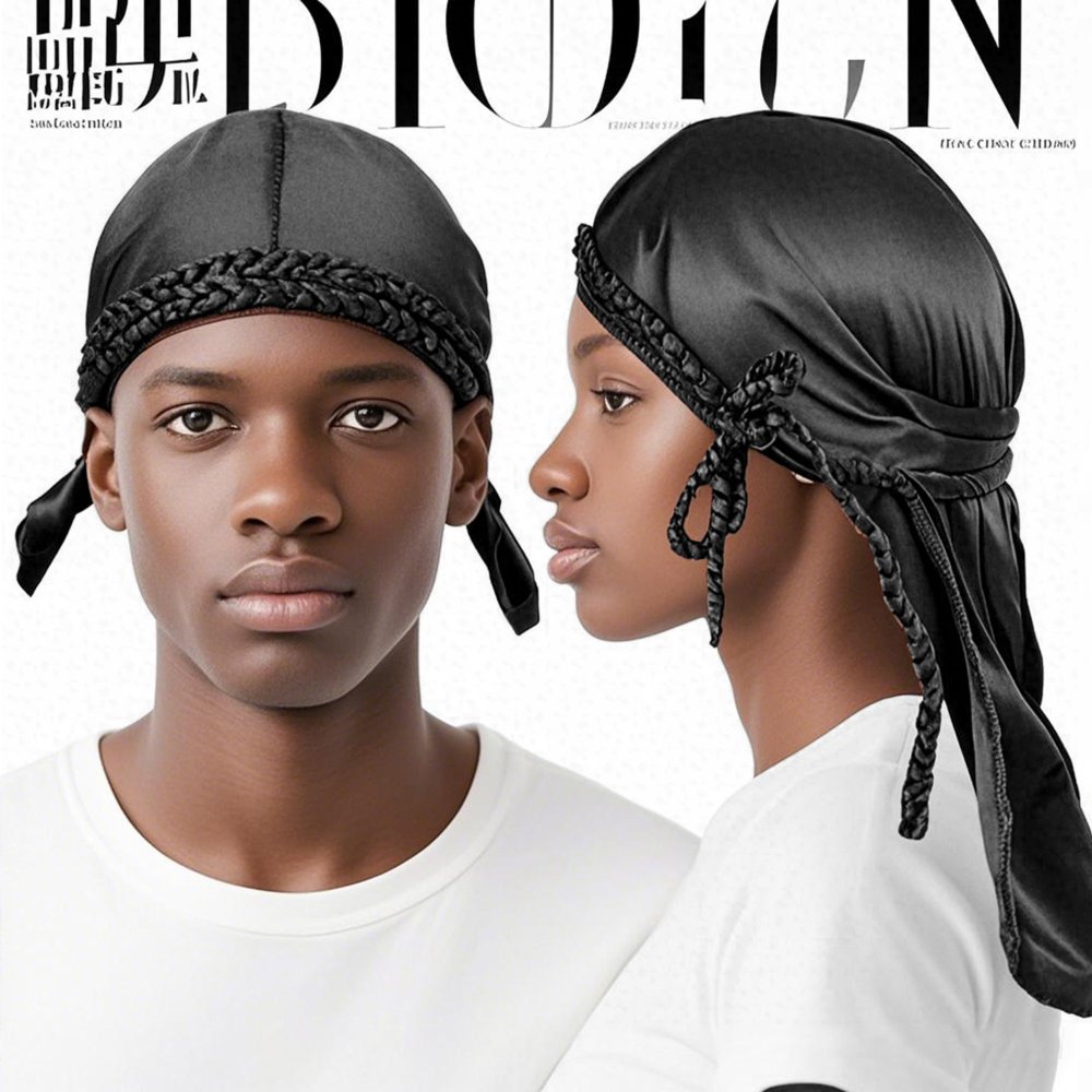 Durag Unisex Durag Skull Cap for Dreadlock Styling, Casual Outdoor Headwrap for Men & Women