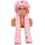 New Arrives Stylish Printed Extra-Long Satin Bonnet for Women – Silky Hair Care Sleep Cap for Long Hair, Braids, Dreadlocks & Natural Hairstyles