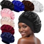 Bonnet Women Solid Color Silky Satin Bonnet, Soft Comfortable Hair‑Protecting Sleep Cap