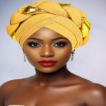 Gele African Gele Headwrap for Women | Dramatic Hand‑Braided Twist Braid for Special Occasions