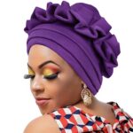 Gele Bold Style Wavy Floral Headscarf