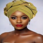 Gele African Gele Headwrap for Women | Dramatic Hand‑Braided Twist Braid for Special Occasions