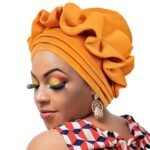 Gele Bold Style Wavy Floral Headscarf