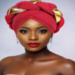 Gele African Gele Headwrap for Women | Dramatic Hand‑Braided Twist Braid for Special Occasions