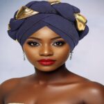Gele African Gele Headwrap for Women | Dramatic Hand‑Braided Twist Braid for Special Occasions