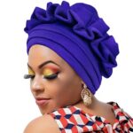 Gele Bold Style Wavy Floral Headscarf