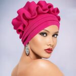 Gele African Gele Headwrap for Women | Bold Dramatic Design for Wedding Ceremony & Party Occasions