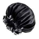 Bonnet Luxury Double-Layer Satin Bonnet for Women – Silky Soft Hair Protection Sleep Cap for Long Hair, Curly Hair & Braids
