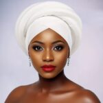 Gele African Gele Headwrap for Women | Dramatic Solid Color Woven Design for Party Wedding Evening Wear