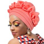 Gele Bold Style Wavy Floral Headscarf