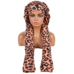 New Arrives Stylish Printed Extra-Long Satin Bonnet for Women – Silky Hair Care Sleep Cap for Long Hair, Braids, Dreadlocks & Natural Hairstyles