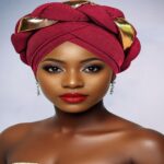 Gele African Gele Headwrap for Women | Dramatic Hand‑Braided Twist Braid for Special Occasions
