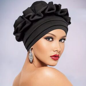 Gele African Gele Headwrap for Women | Bold Dramatic Design for Wedding Ceremony & Party Occasions